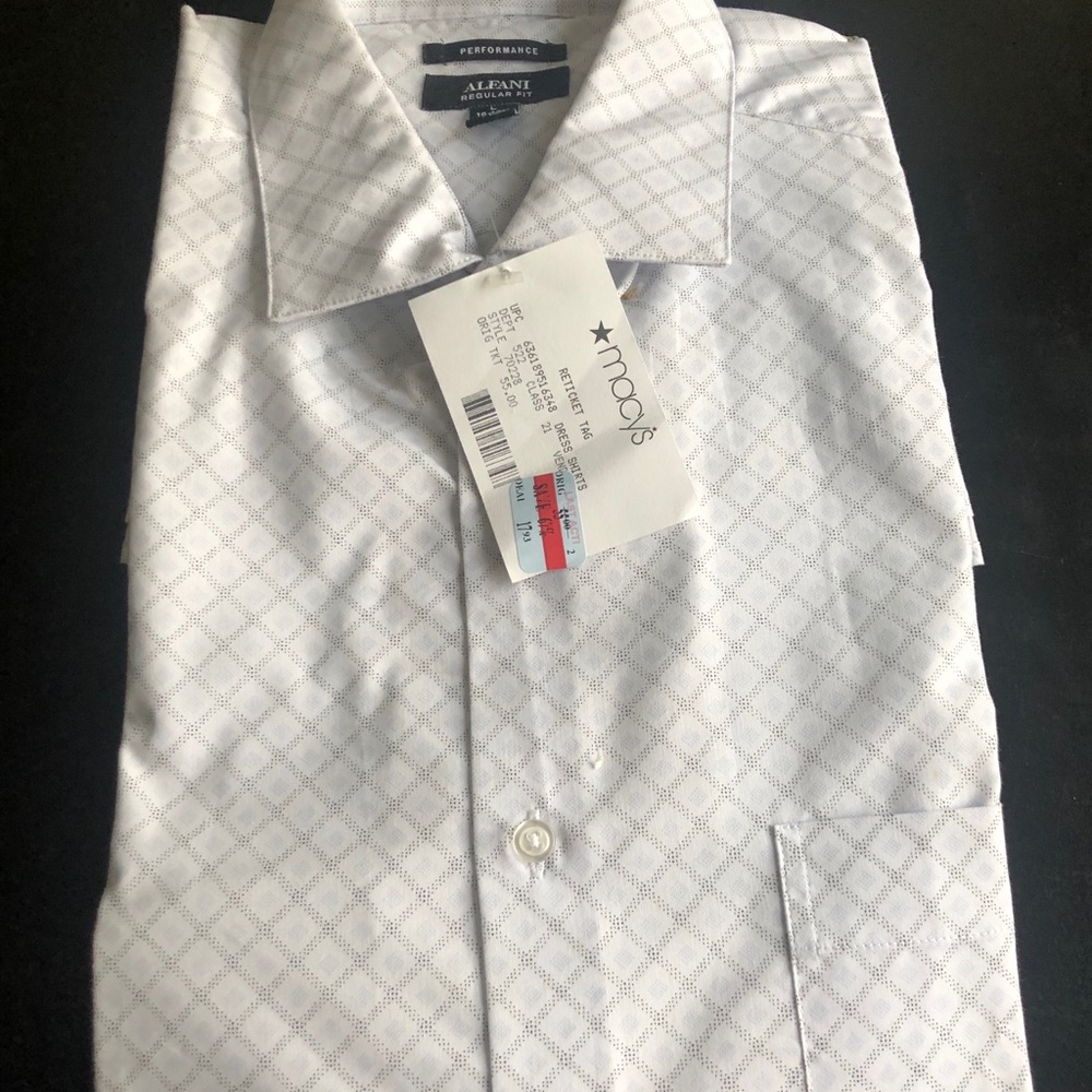 Alfani Long Sleeve Button-up T-Shirt